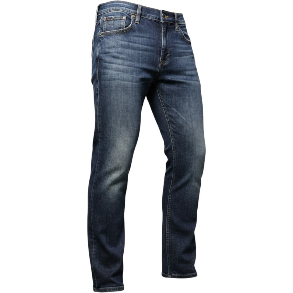 Rock & Republic Jeans Mens 32 Blue Medium‎ Wash Straight Leg Embroidered Denim